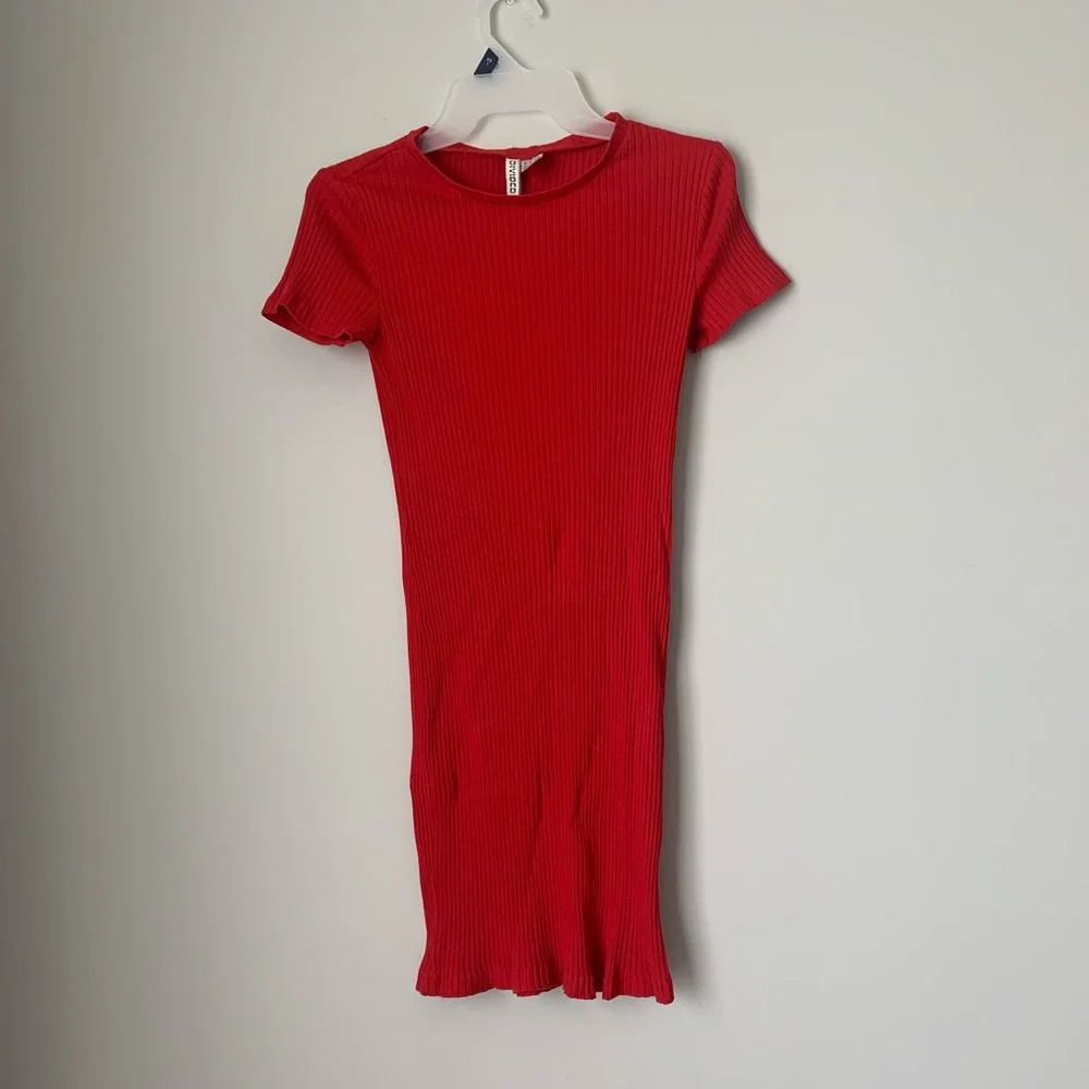Divided H&M red dress size M